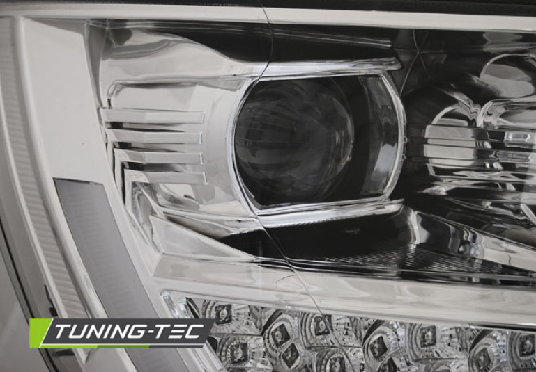 LED Tagfahrlicht Scheinwerfer für VW T6 15-19 chrom mit LED Blinker